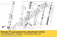 51400MBG003, Honda, fork assy,r fr honda vfr  fi 50th vfr800fi 800 , New