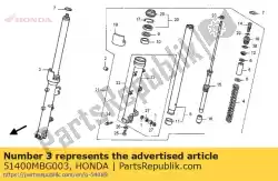 Here you can order the fork assy,r fr from Honda, with part number 51400MBG003: