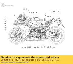 Qui puoi ordinare decalcomania striscia inferiore rh da Piaggio Group , con numero parte 2H000971: