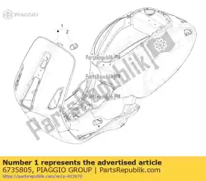 Piaggio Group 6735805 compleet lichaam - Onderkant