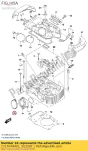 Suzuki 1317040H01 clamp,intake pi - Bottom side