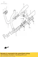 1477105A02, Suzuki, connecteur, exh suzuki vs intruder glu gl glf glp  glep glef vs750gl vs750glfp vs750glfpefep vs750fp vs800gl vs600 vs800 600 750 800 , Nouveau