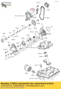 kawasaki 120530181 chaîne de guidage zx1000jbf - La partie au fond