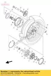 Aqui você pode pedir o roda fundida, traseira em Yamaha , com o número da peça 2S3253380098: