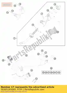 ktm 50305183085 obudowa t?umika. kpl. w. wisz?ce - Dół