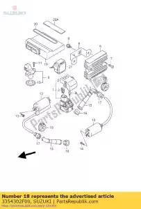 suzuki 3354302F00 tampa, vela de ignição - Lado inferior