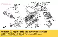 15150MGE000, Honda, comp. filtro, óleo honda vfr  f crosstourer x dtc fd xd dct vfr1200fa vfr1200fda vfr1200f vfr1200fd vfr1200xd 1200 , Novo