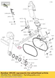 Tutaj możesz zamówić uszczelka wyko? Czeniowa od Kawasaki , z numerem części 391450702: