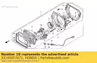 33145657671, Honda, écrou, capuchon en nylon honda xl transalp v xl600 xl600v 600 , Nouveau