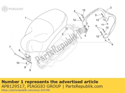 Aprilia AP8129517, Sattel, OEM: Aprilia AP8129517