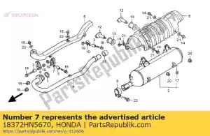 Honda 18372HN5670 zespó? a, np. os?ona rury - Dół