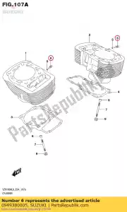 suzuki 0949380005 chorro, galería de petróleo - Lado inferior