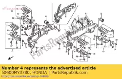 Qui puoi ordinare supporto, r. Step da Honda , con numero parte 50600MY3780: