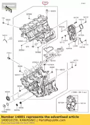 Tutaj możesz zamówić zestaw skrzyni korbowej zx600r9f od Kawasaki , z numerem części 140010159: