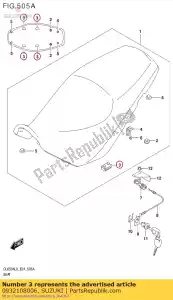 suzuki 0932108006 almofada - Lado inferior