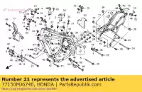77150MJ6740, Honda, rubber, cushion honda cbr nsa r (g) japan mc16-100 r (r) japan r2 (t) japan 250 700 1000 1986 1987 1994 1996 2008 2009, New