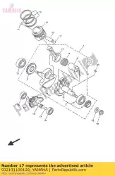 o-ring van Yamaha, met onderdeel nummer 932101100100, bestel je hier online: