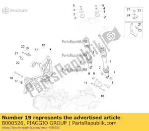 Piaggio Group B000526 sensor traseiro abs - Lado inferior