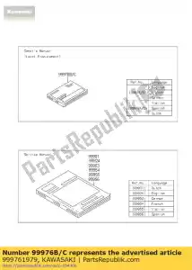 kawasaki 999761979 owner's manual,en/fr/de vn1700 - Bottom side