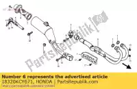 18320KCY671, Honda, pipe comp., es. honda xr  r xr400r 400 , Nuovo