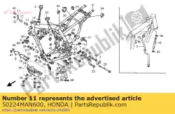 Here you can order the plate, rr. Engine hanger from Honda, with part number 50224MAN600: