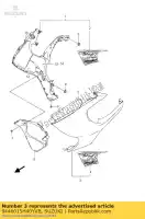 9446015H40YVB, Suzuki, cowling comp, si suzuki gsx 1300 2012, Nuovo