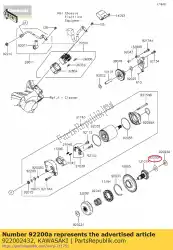 Qui puoi ordinare 01 rondella, 12,2x27,5x0,2 da Kawasaki , con numero parte 922002432: