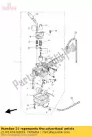 21W145030000, Yamaha, Regolare il set di viti yamaha pw 80 1986 1993 1995 1996 1997 1998 1999 2000 2001 2002 2003 2004 2005 2006 2007 2008 2009 2010 2011, Nuovo