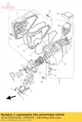 Here you can order the joint, carburetor 1 from Yamaha, with part number 5VLE35863100: