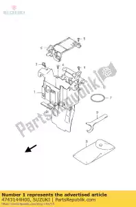 suzuki 4743144H00 holder,battery - Bottom side