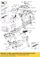 110551944, Kawasaki, wspornik, os?ona, upp, lewa zr1000da kawasaki z 1000 2010 2011 2012 2013, Nowy