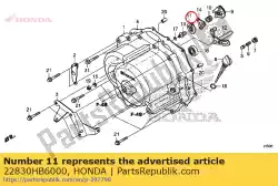 Ici, vous pouvez commander le plaque de comp., lifte d'embrayage auprès de Honda , avec le numéro de pièce 22830HB6000: