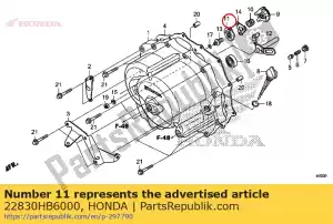 Honda 22830HB6000 plaque de comp., lifte d'embrayage - La partie au fond