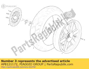 Piaggio Group AP8121172 achterwiel ins. spacer - Onderkant