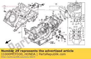 honda 11000MCFD30 zestaw skrzyni korbowej - Dół