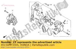 Aqui você pode pedir o compasso de calibre, l. Fr. Em Honda , com o número da peça 45150MT3305: