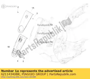 Piaggio Group 62114340BR cover - Bottom side