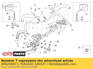 aprilia AP8249877 rivestimento manubrio superiore rh - Il fondo