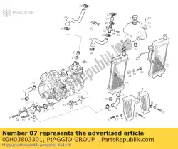 radiator rooster van Piaggio Group, met onderdeel nummer 00H03803301, bestel je hier online: