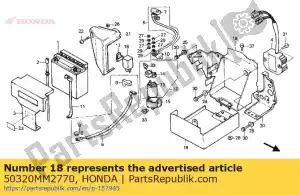 Honda 50320MM2770 cover battery - Bottom side