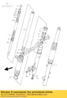 5112114D00, Suzuki, bush,slide suzuki dr 350 1998 1999, New