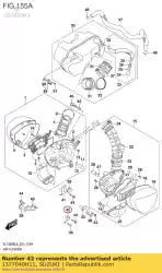 Here you can order the bracket,air cle from Suzuki, with part number 1377040H11: