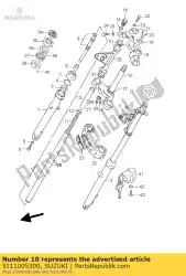 Qui puoi ordinare forcella del tubo interno da Suzuki , con numero parte 5111005300: