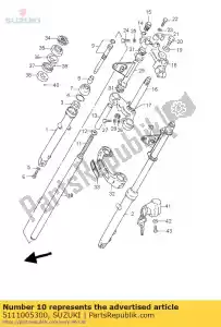 suzuki 5111005300 forcella del tubo interno - Il fondo