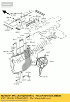 490160036, Kawasaki, couvercle-joint, vent chaud kawasaki zzr  b a zzr1400 abs 1400 , Nouveau