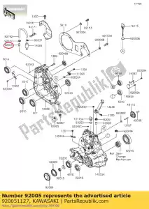 kawasaki 920051127 fitting,breather klf185-a1 - Bottom side