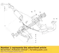 B0187005, Piaggio Group, silencer complete with protection derbi gilera piaggio gp nrg nrg mc runner zapc46100, zapc46300, zapc4610001 zip zip sp zip sp h 50 1996 1998 2002 2003 2005 2006 2007 2008 2010 2016 2017 2018 2019, New