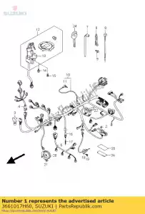 suzuki 3661017H60 faisceau, câblage - La partie au fond