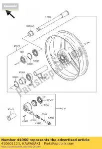 kawasaki 410601123 gear-meter screw,9t zx1000-b1 - Bottom side