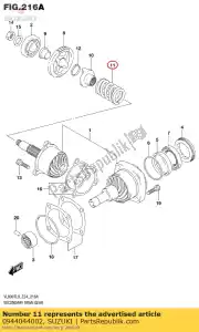 Suzuki 0944044002 spring - Bottom side